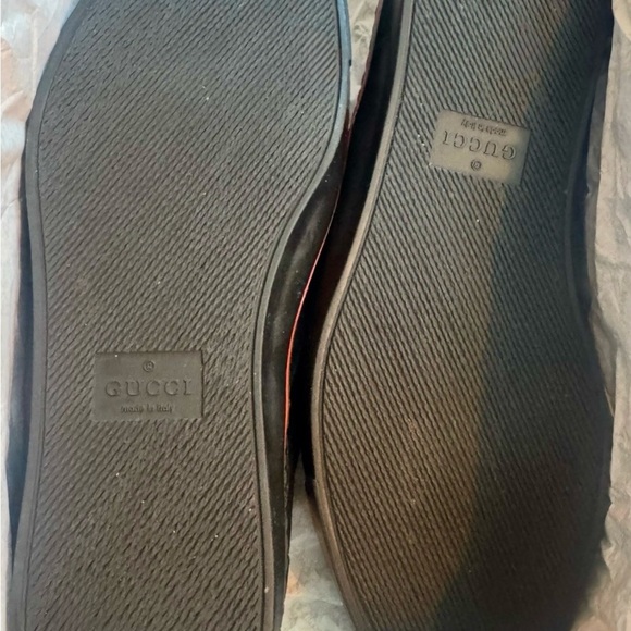 Gucci Dublin Slip On Sneaker in Black GG Canvas with G/R/G detail. Size 10.5 - Picture 7 of 16